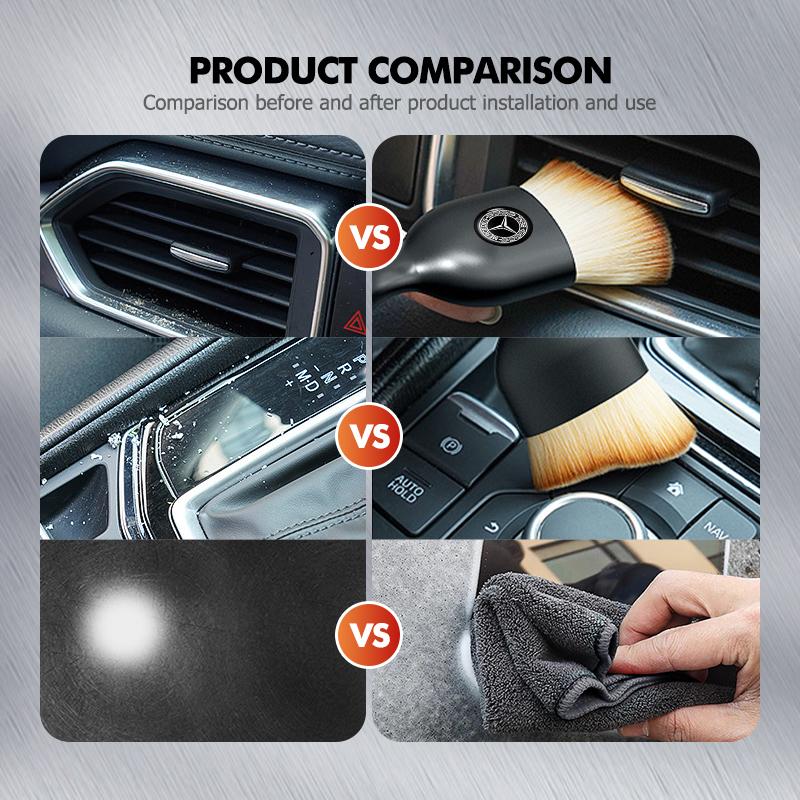 Car Interior Cleaning Brush Suede Fleece Wash Towel Dust Tool Accessories For Benz CLS SLK Sport ML C200 C260 C300 W205 CITAN