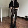 Lolita JK Sweet Rhombus Striped Suspender Stockings Women's Sexy Thigh High Long Socks Exquisite Soft Knee High Socks Leggings
