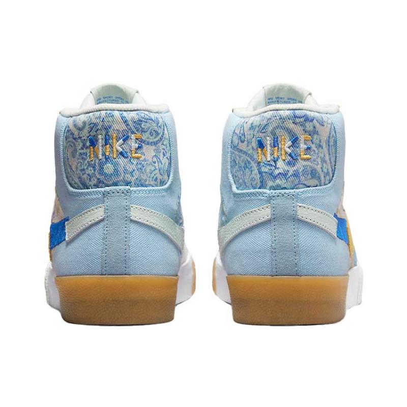 Nike SB Zoom Blazer Mid Premium Paisley Pack - Boarder Blue Кеды для скейтборда DM0859-400