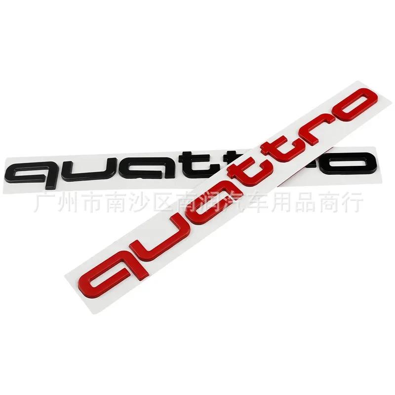 Car Rear Trunk Badge Sticker For a2 Quatrro Q5 Q3 Q2 S3 S5 S6 RS3 RS4 RS5 B6 B5 B2 B7 TT TTS Badge Emblems Auto Accessories