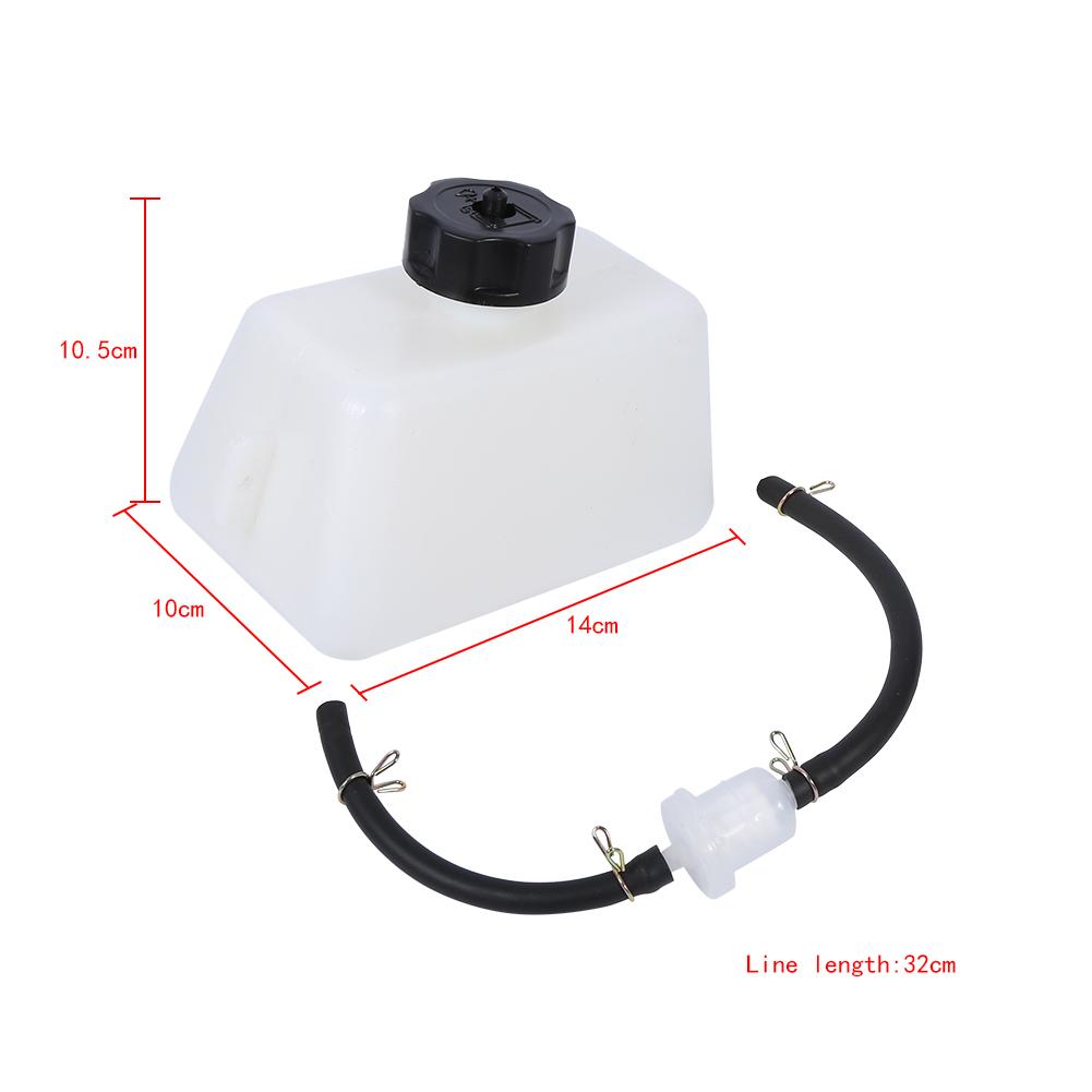 Gas Fuel Filter Hose Pipe, 1L Capacity, for 47 to 2 Stroke Moto Kids Bike, with Hose and Hose Clamp, Suitable for