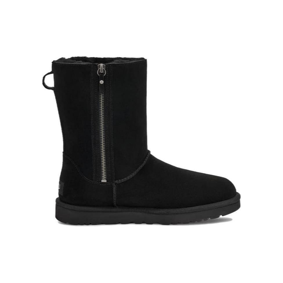 UGG Leather Comfortable Versatile Short Boots Women Boots Black 1153490-BLK