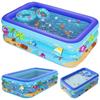 Надувной бассейн ПВХ Каркасный бассейн Мультяшный узор Утолщенный бассейн для малышей