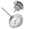 1/2 NPT Thread Stainless Steel Dial Thermometer Homebrew Kettle Thermometer 0?220 Fahrenheit  /?10?100 Celsius