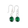 Chrome Diopside Gemstone 925 Sterling Silver Jewelry Handcrafted Earrings 1.60" EE-12-4