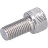 Hex Bolt, 1.25mm Fine Pitch M10 4Pcs Socket Cap Screw Bright Finish A2-70 Stainless Steel for Construction for DIY Jobs for Automotive