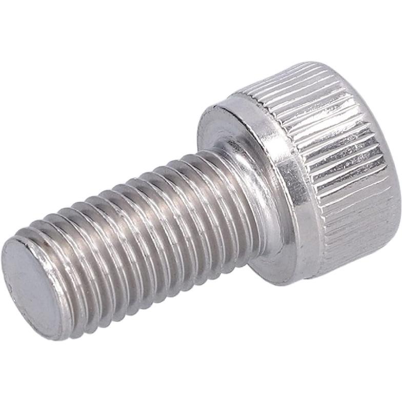 Hex Bolt, 1.25mm Fine Pitch M10 4Pcs Socket Cap Screw Bright Finish A2-70 Stainless Steel for Construction for DIY Jobs for Automotive