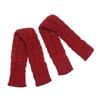 Women Man Autumn Winter Imitation Sleeves Knitted Mittens Long Gloves Arm Warmers Twist Pattern