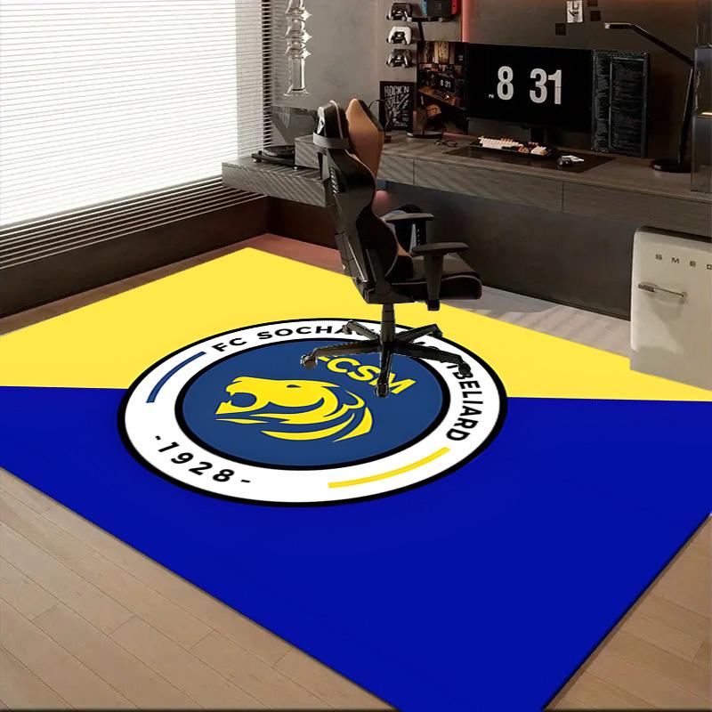 1PC Sochaux-montbeliard Crest Floor Mat for Living Room, Game Rooms, Office, Bedroom, Office Floor Mat Playful Design, Christmas fan gifts