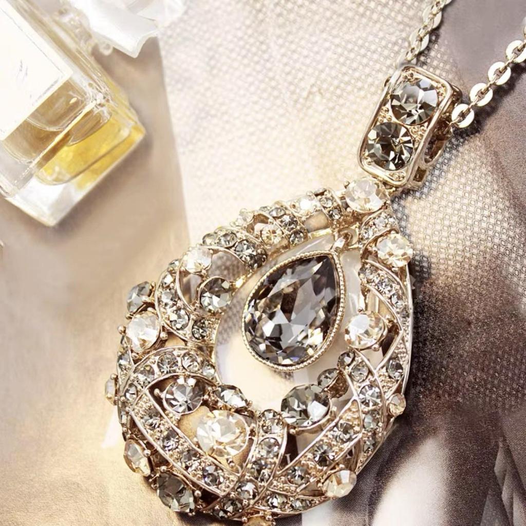 Элегантное длинное ожерелье для женщин - Универсальная цепочка для свитера на осень/зиму, Модный аксессуар высокого класса