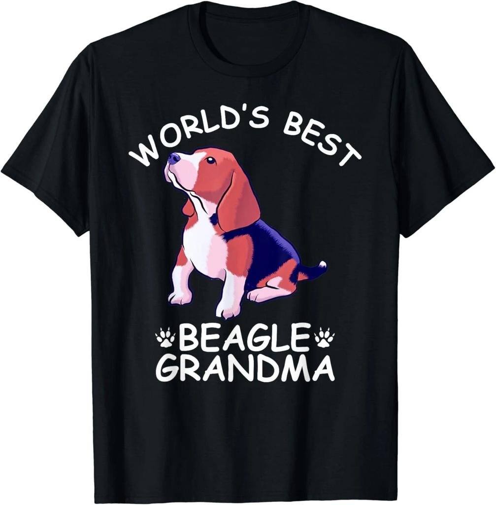 World_s Best Beagle Grandma Funny Granddog Dog Lover Cute Gifts Unisex T-Shirt