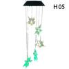 Solar Lights Outdoor Butterfly Dragonfly Hummingbird Wind Chimes Color Changing Waterproof Solar Powered Led Wind String Lights Hanging Lights