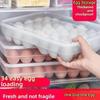 Пластиковый контейнер-лоток для хранения яиц на 24/34 ячейки с крышкой, штабелируемый, держатель для яиц, кухонные принадлежности, экономия места, для холодильника