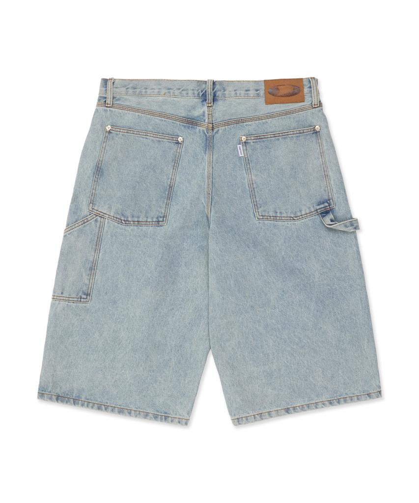 DIMITO Carpenter Denim Shorts (Long & Loose Fit) Light Blue
