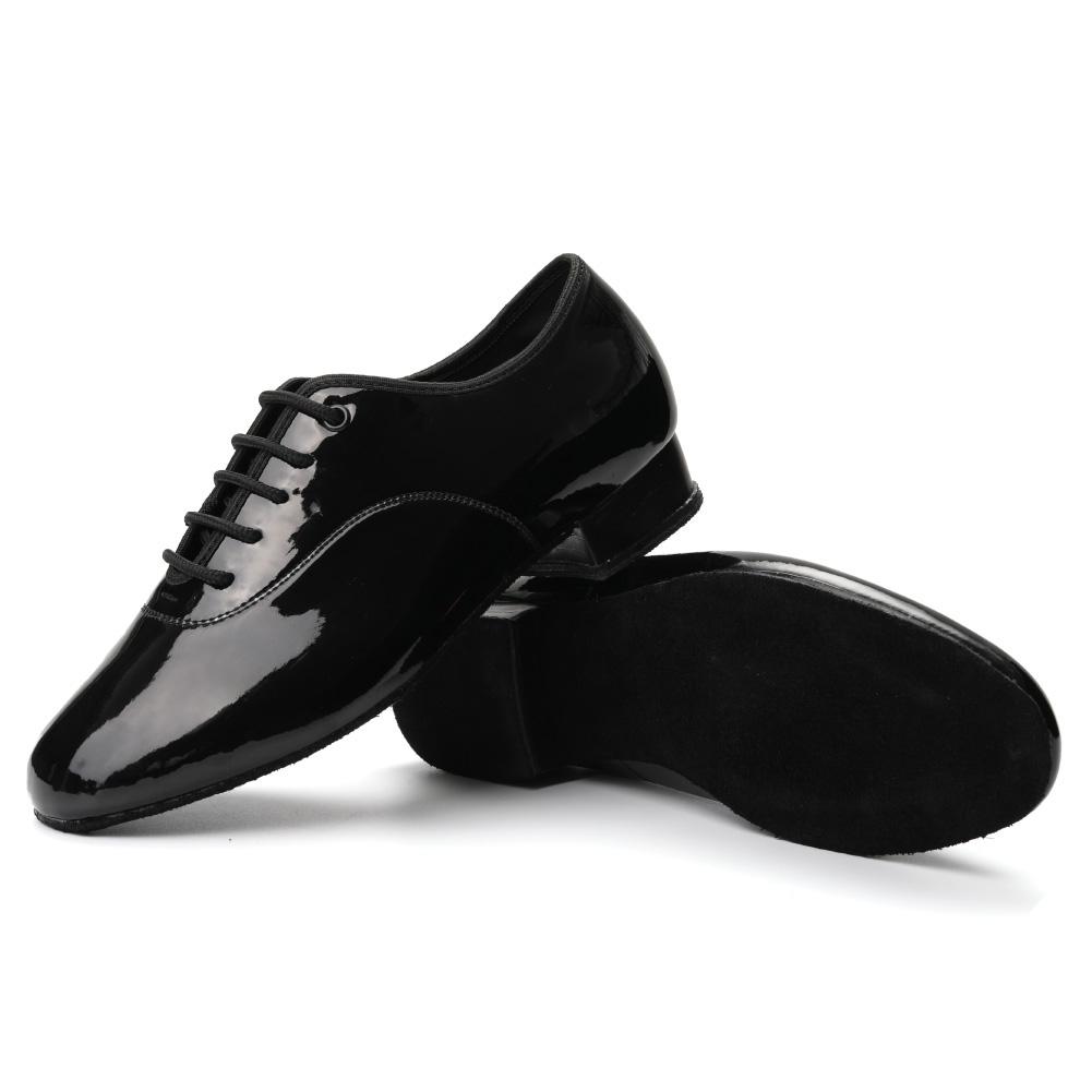Leather Men's Modern Social Dance Shoes Salsa Tango Latin Ballroom Dancing Shoes Soft Sole 2CM