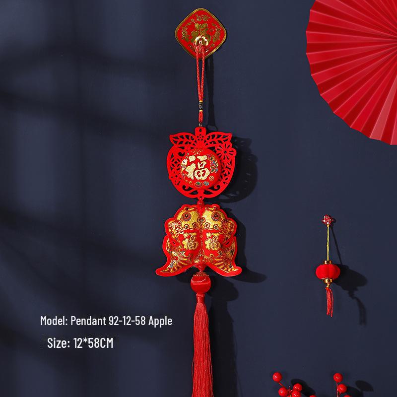 2025 New Year Pendant: Festive Decoration for Attracting Wealth and Fortune, Ideal for Spring Festival Celebrations.