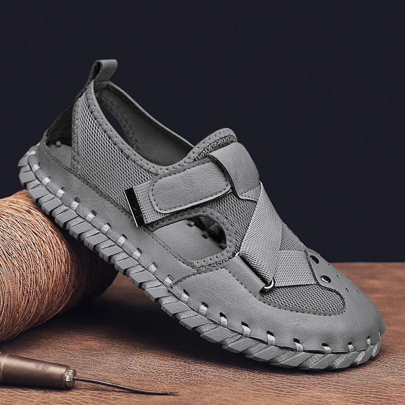 Men Sandals 2024 Brand Designer Shoes Outdoor Beach Slippers for Men Casual Shoes High Quality Non Slip Black/beige Man Slippers