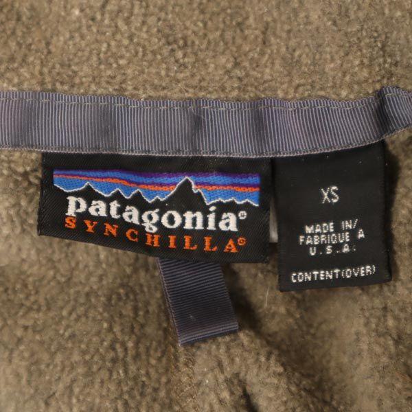 Patagonia Сделано в США Флисовая куртка с длинным рукавом для активного отдыха Вышивка логотипа Женская Б/У