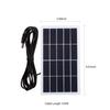 2W 5V Solar Panel with DC Port Polycrystalline Silicon Solar Cell DIY Waterproof Camping Portable