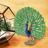 Lovely Peacock Figurine Professional Painted Craft Wear-resistant Multifunctional Realistic Party Peacock Models Figure
