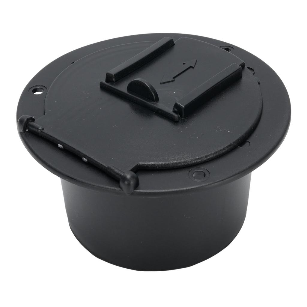 Крышка лючка шнура питания RV Защитная Погодоустойчивая Легкая установка для Путешествий Палатки Прицепа Автодома Гараж Черный