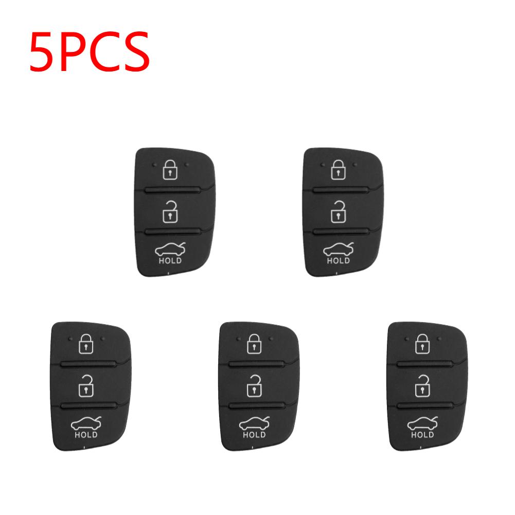 Запасная резиновая накладка с 3 кнопками для i30/i35/iX20 Solaris Verna для Kia K2 K5 Rio Sportage Складной корпус ключа автомобиля