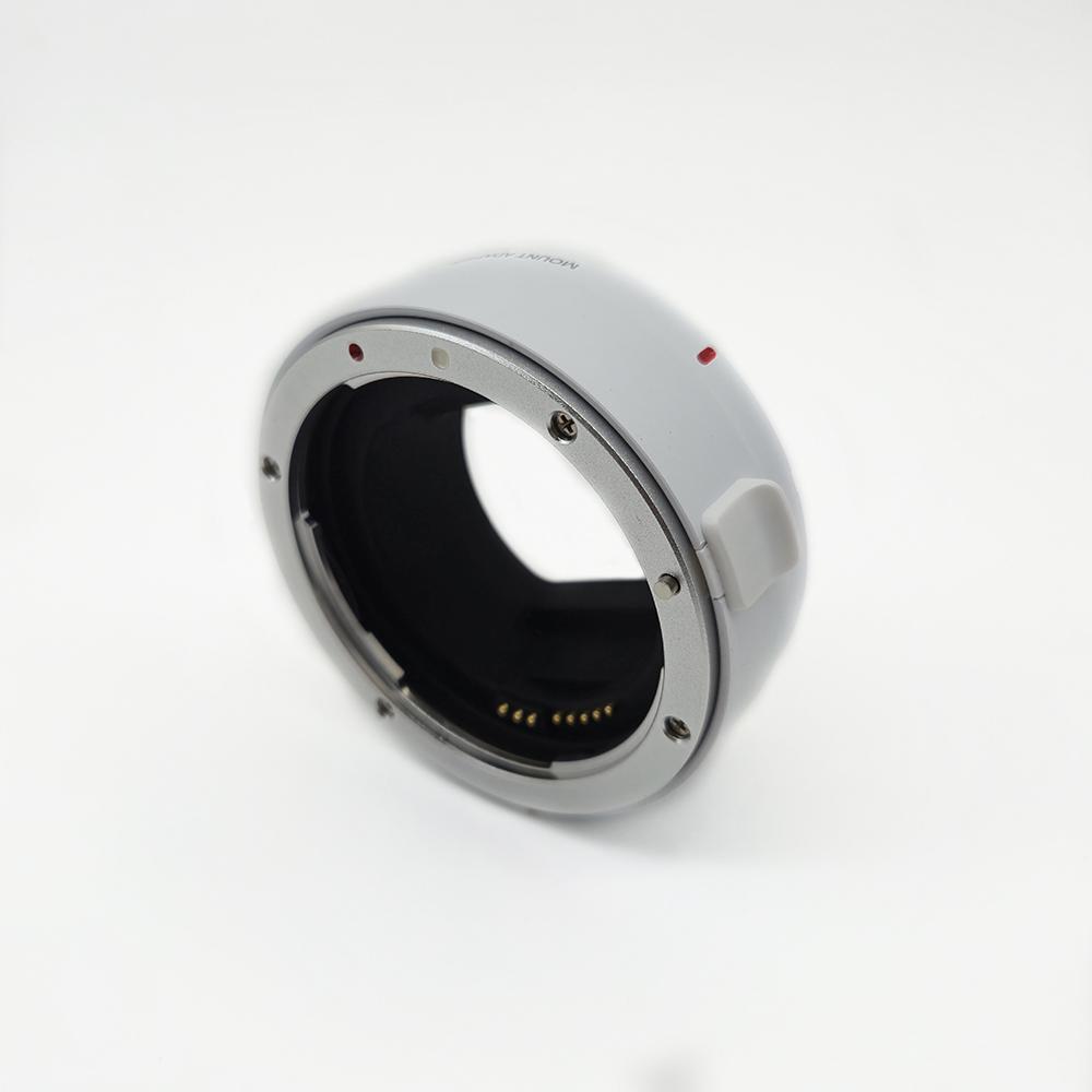 Белый адаптер крепления объектива EF-EOS R для объективов Canon EF/EF-S, совместимый с камерами EOS R, конвертер объектива с автофокусом, кольцо управления
