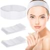 100/50PCS Disposable Spa Facial Headbands Stretch Non-Woven Soft Skin Care Hair Band with Convenient Closure for Women Girl