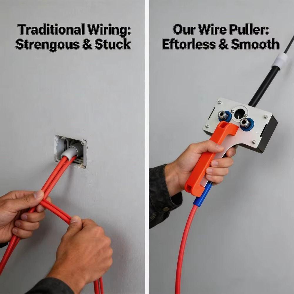 6-8mm Heavy-Duty Wire Puller Multi-functional Cable Pulling Tool Cable Feeder Data Center