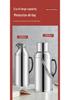 Stainless Steel Electric Kettle and Thermos Flask - Large Capacity, Insulated Water Bottle for Dorm or Home.