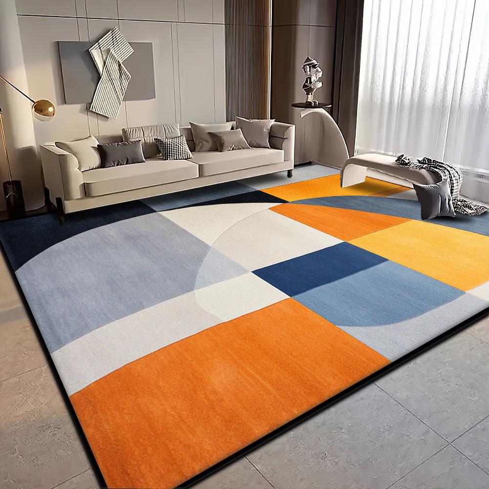 American Style Carpet for Living Room Modern Home Decoration Large Area Rug Bedroom Bedside Entrance Anti-skid Door Mat Washable