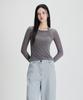 MIXXO Прозрачная футболка с длинным рукавом и вырезом-халтер Re Lwf912C_Miwlwg31Qa