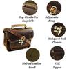 Leather Satchel Shoulder Bags for Women Vintage Crossbody Handmade Travel Everyday Small Purse