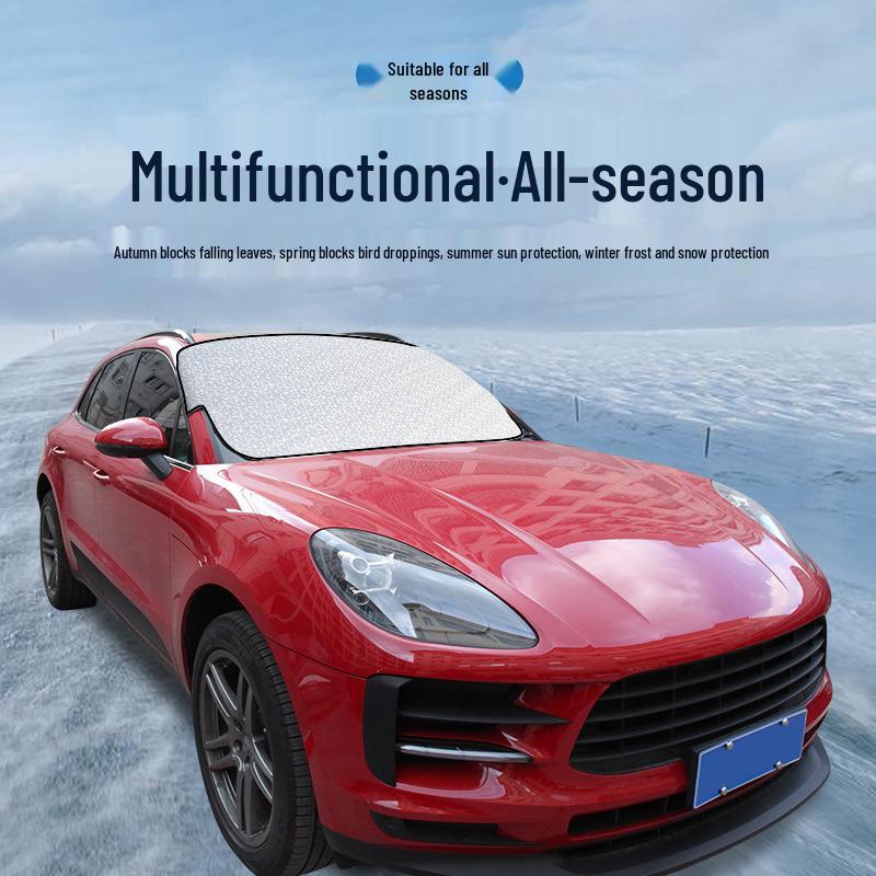 145x90см Автомобильный солнцезащитный козырек и защита от мороза: Однослойная алюминиевая пленка для защиты лобового стекла