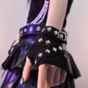 Y2K Миллениум Горячая Девушка Перчатки на Ремешке с Заклепками Панк Стиль Субкультура JK Девушка Стиль Пустоши Аксессуары Рукава Косплей