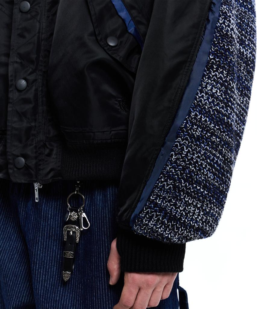 Rssc Knit Mixed Ma-1 Jumper - Black