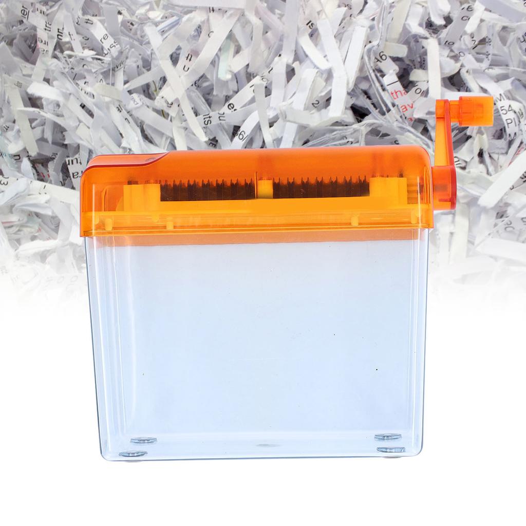 Manual Paper Shredder Portable Manual Compact Structure Simple Operation Hand Crank Shredder for Office Desktop Home