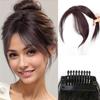 2шт синтетическая челка на заколке спереди боковая челка удлинение регулируемый натуральный вид шиньон для женщин повседневные аксессуары носить