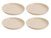 (CAPTAIN STAG) Sun Sun March Antibacterial Round Plate 20cm Set of 4 MP-109
