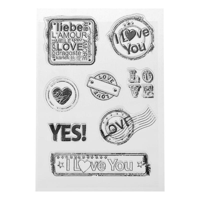 Frame Silicone Clear Seal Stamp DIY Scrapbooking Embossing Photo Album Decorative