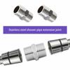 2Pcs 1/2in To 1/2in Shower Hose Extension Pipe Universal Hose Extender For DIY Showers/RVs/outdoor Showers Bathrooms Fittings