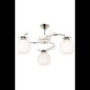 Bolivar Modern Chrome Color Case Opal White Glass Plofony Гостиная - Кухня - Спальня Люстра из 3 предметов