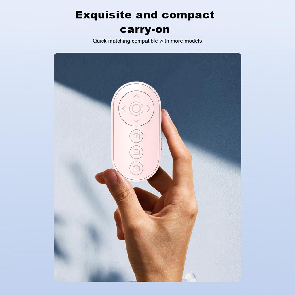 Bluetooth-пульт дистанционного спуска затвора камеры со зумом, кликер для смартфона, беспроводной пульт для прокрутки видео, для фото и видео