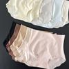 LULU High Waist Seamless Women's Ice Silk Antibacterial Panties