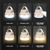 Outdoor Camping LED Solar Lights with 6 Lighting Modes Tent Light Solar Rechargeable Hanging Lamp Outdoor  Fishing Lanteran