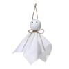 Хэллоуин Привидение Подвесное Украшение Маленькое Летающее Привидение Украшение на Дерево Деревенское Белое Тканевое Привидение для Декора Дома с Привидениями Двора Дерева