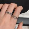 Thai Silver Retro Love Ring: High-End, Neutral Style, Light Luxury Index Finger Jewelry
