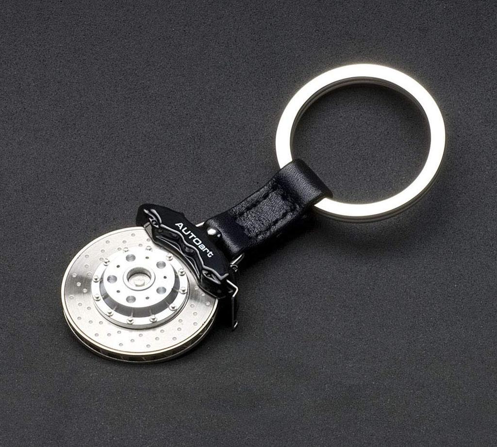 Брелок для ключей AUTOartDESIGN в виде тормозного диска (6-POT/черный суппорт)