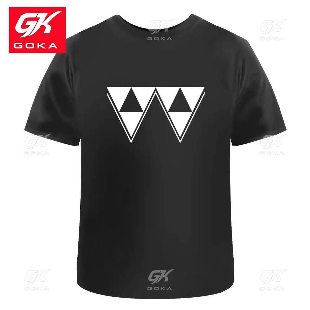 Triangle Pattern Unisexs Womens Cotton TShirts Graphic Clothing Short Sleeve Vintage Tops Printed YK Clothes Classic T Shirt