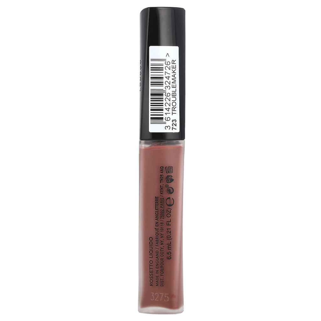 Rimmel London, Stay Matte, жидкая помада, 723 Troublemaker, 0,21 жидких унций (6,5 мл)